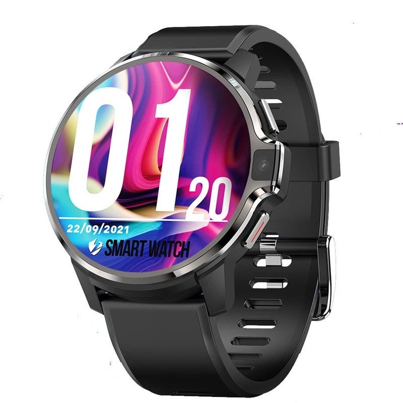 สมาร์ทวอทช์4G Android 9.1ระบบคู่4G 128GB LTE 4G GPS 1050 mAh Man smartwatch 2023กล้องคู่สำหรับผู้ชาย