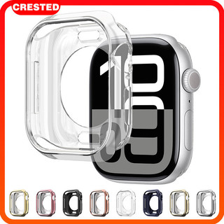 กรณีนุ่ม TPU ไม่มีฟิล์ม for Iwatch Series 11 10 Apple Watch 46มม. 42มม. อุปกรณ์ป้องกันหน้าจอ อุปกรณ์เสริมกันชน