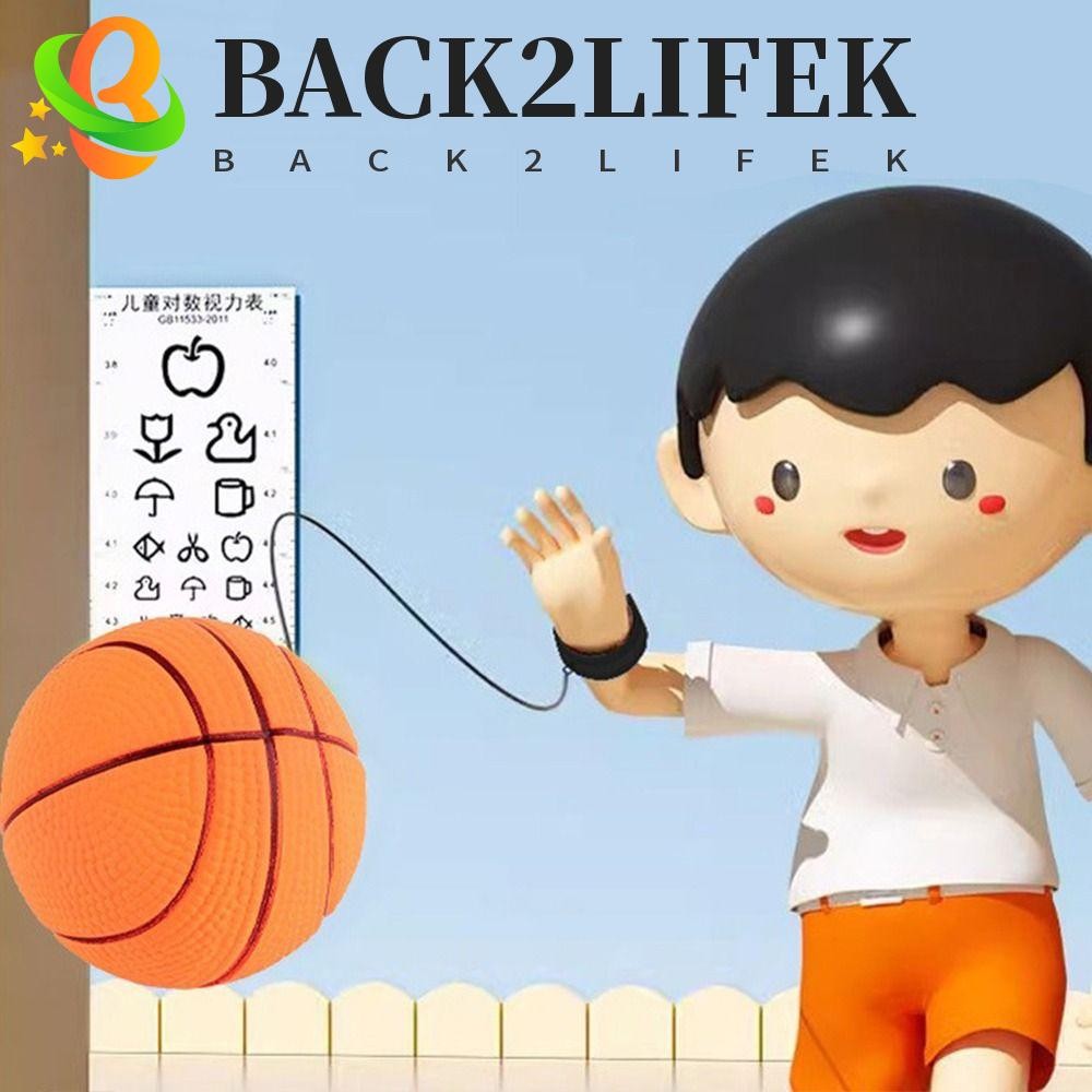 Back2lifek Elastic Bouncing Return Ball, On String Boring Hand Rebound Ball, ตลกเทนนิสบาสเกตบอลออกกําลังกายกีฬา Bouncy Ball สายยางยืดของเล่นกลางแจ้ง