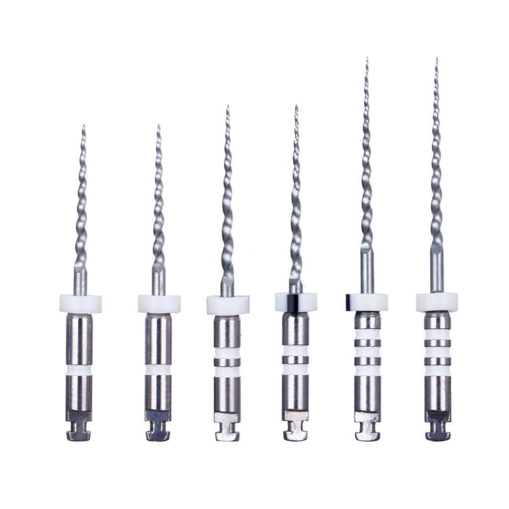 6 ชิ้น/แพ็ค Dental Retreatment Engine Root Canal NiTi File D1-D3
