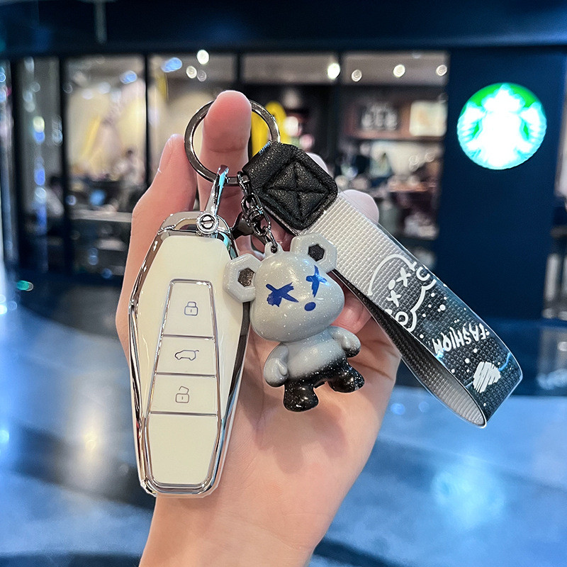 ใช้ได้กับเคสกุญแจ Jaecoo รุ่นใหม่ 24-25 ปี 2024-2025 J6 Jaecoo6 CHERY ICAR03 ฝาครอบป้องกันกุญแจรถยนต