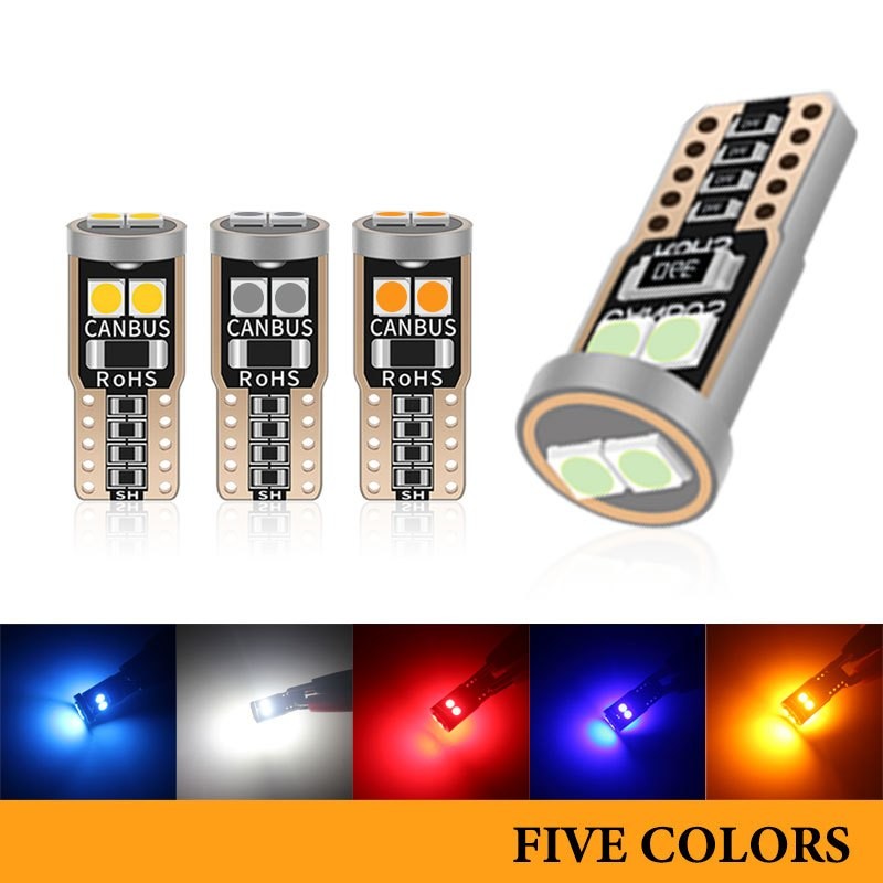 NEW1PCS T10 ไฟ LED park รถ W5W canbus light 6SMD 3030 ไฟ LED เครื่องมือหลอดไฟ Wedge แผ่นโดมไฟไม่มีข้อผิดพลาด 12V 6000K รถรถจักรยานยนต์ - รูปที่ 3