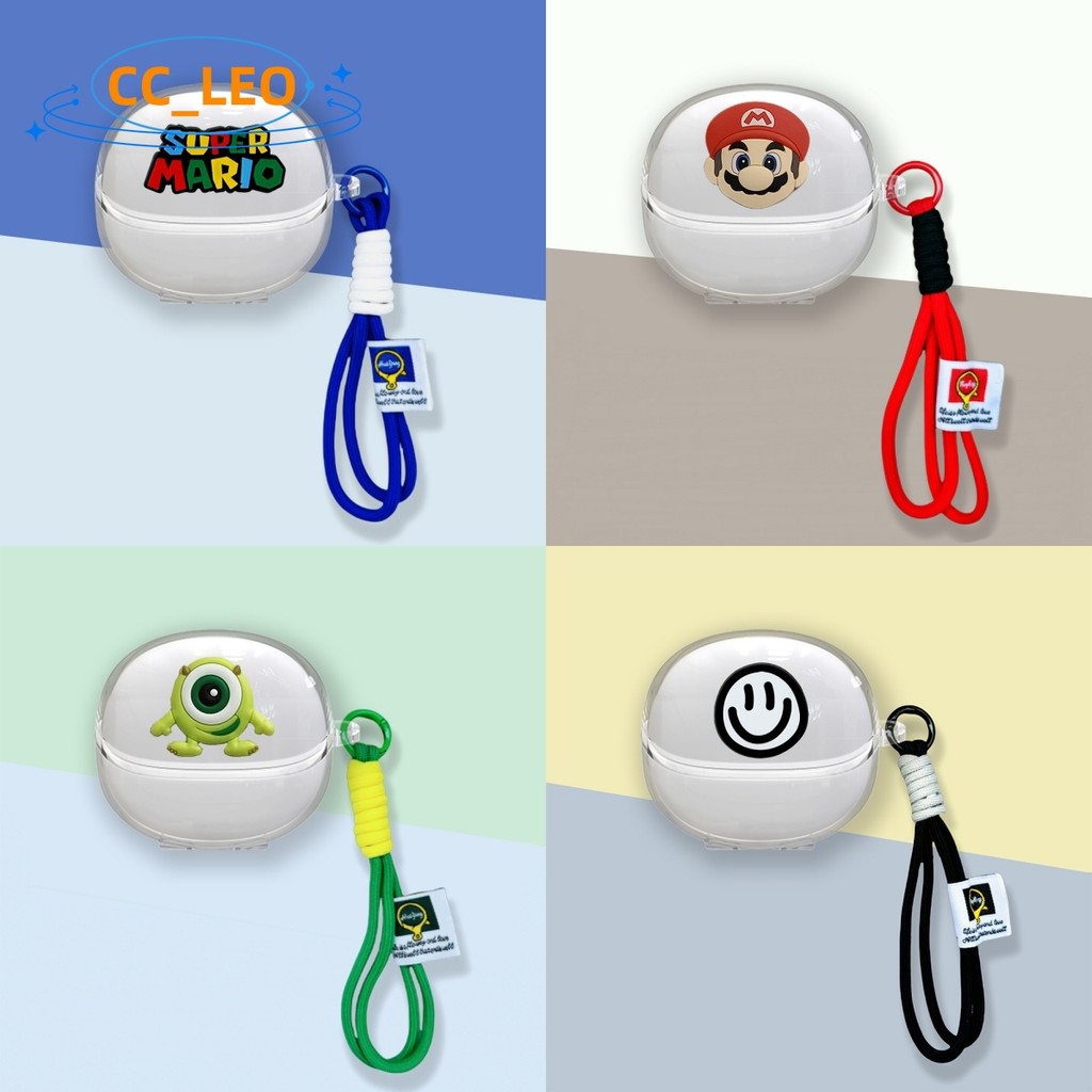 For UGREEN HiTune S5 Clear Case Cartoon Crayon Shin-chan Snoopy Cute Lanyard Pendant UGREEN HiTune S