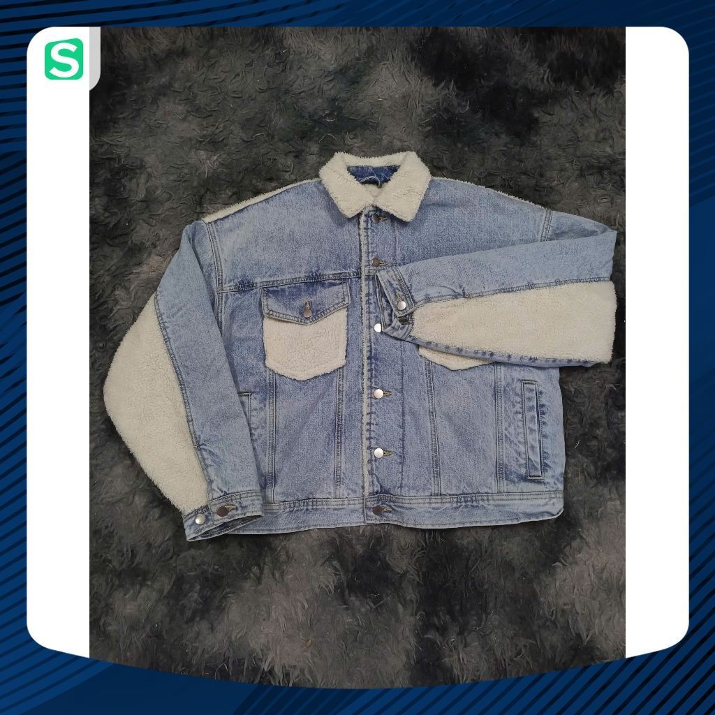 Urban Sherpa Fur-Lined Cowboy Jacket จาก vnxk หนาและอุ่นมากสําหรับทั้งชายและหญิง