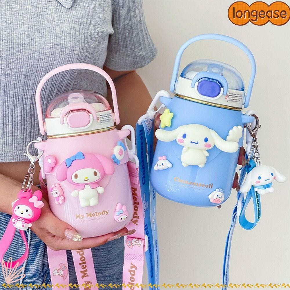 กระติกน้ําสูญญากาศ LONGE, ถ้วยฉนวน Pochacco สแตนเลส, Sanrio Purin 700/880ML แก้วเก็บความร้อน Sanrio ความจุขนาดใหญ่สําหรับเด็กชายและเด็กหญิงแก้วน้ำเก็บความเย็น