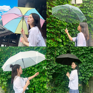 YTL ลดกระหน่ำ!!ร่มกันฝน กันuv สีสันสดใส เนื้อร่มโปร่งแสง ร่มแฟชั่น Umbrella ในประเทศไทย พร้อมส่ง!!