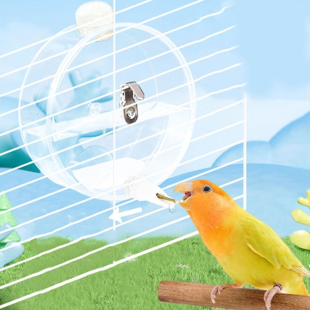 เครื่องป้อนน้ํานก SOLARNOVA, ตู้กดน้ํานกใสขนาด 350 มล., ขวดน้ํานกสัตว์เลี้ยงป้องกันการรั่วความจุขนาดใหญ่แบบแขวนใช้งานได้จริง Finch - รูปที่ 7