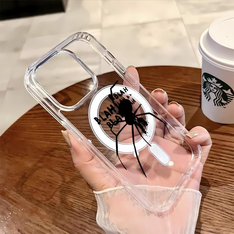 สําหรับ Iphone 11Pro 13Pro 11 12 13 14 15 16Plus 手机壳 11 12 13 14 15 16PRO MAX สีดําน่ารักแมวน้อยออกแ