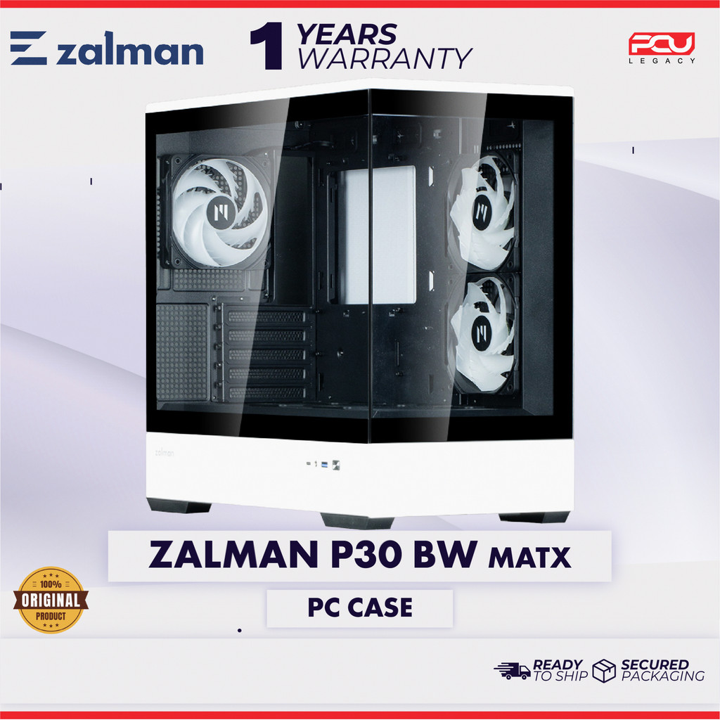 ZALMAN P30 MATX CASING - สีดําและสีขาว