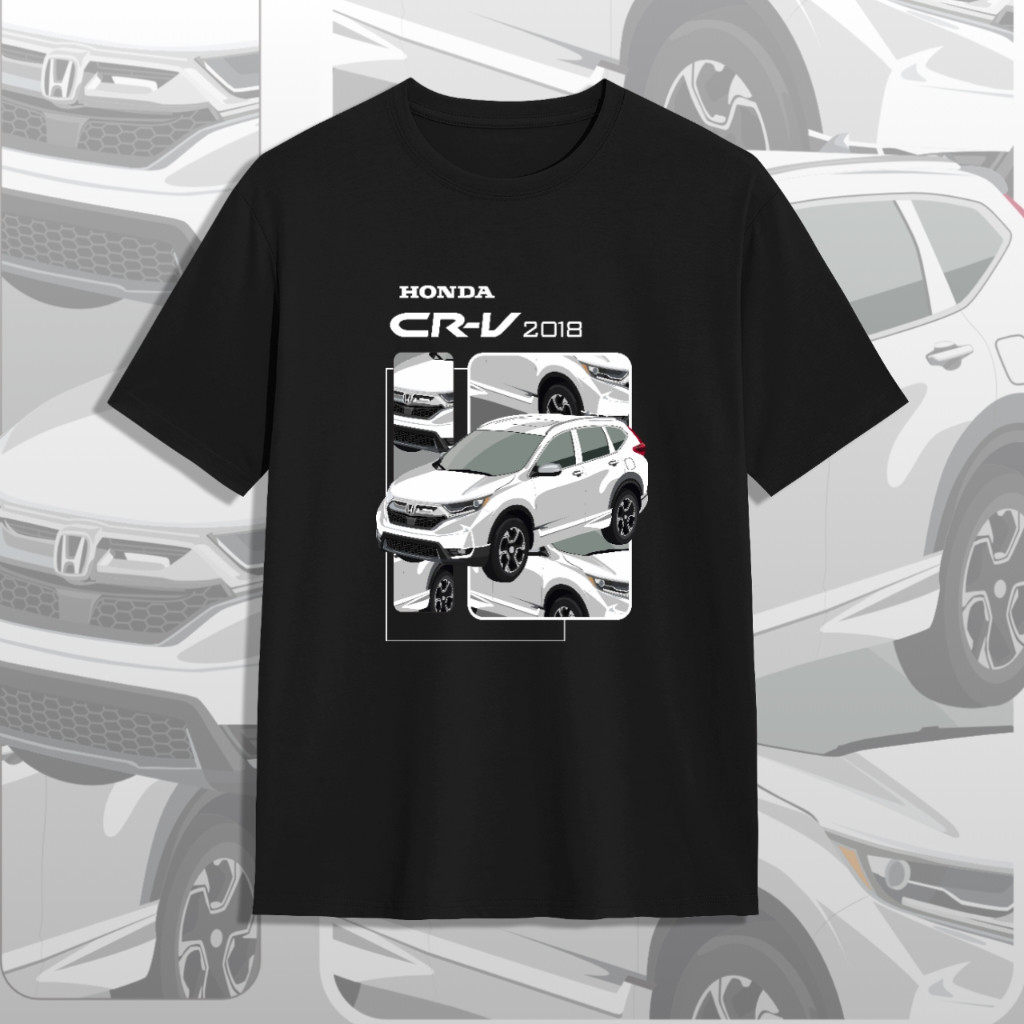 KATUN Honda CR-V 2018 Racing Automotive Car T-Shirt MB23 Combed Cotton 30s