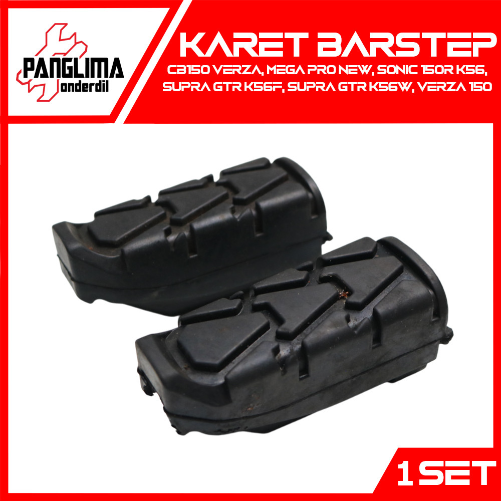 Rubber Barstep Verza CB150 150, Mega Pro New, Sonic 150R K56, Supra GTR K56F K56W Footstep Bar บันได