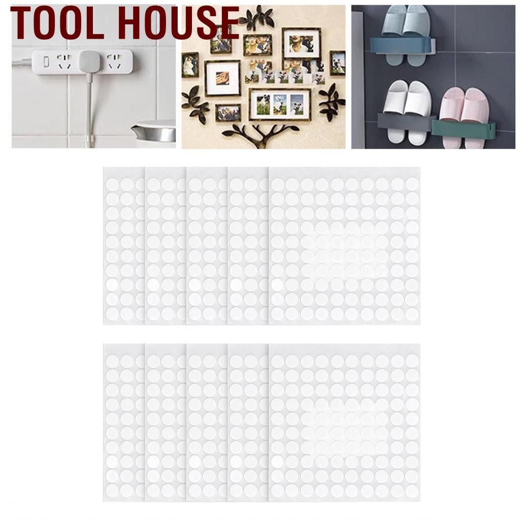 Tool House Emoshayoga โฟมสีขาวกาวสองข้างเส้นผ่าศูนย์กลาง 10 มม. 1000pcs PE เทปกลมสำหรับเฟอร์นิเจอร์