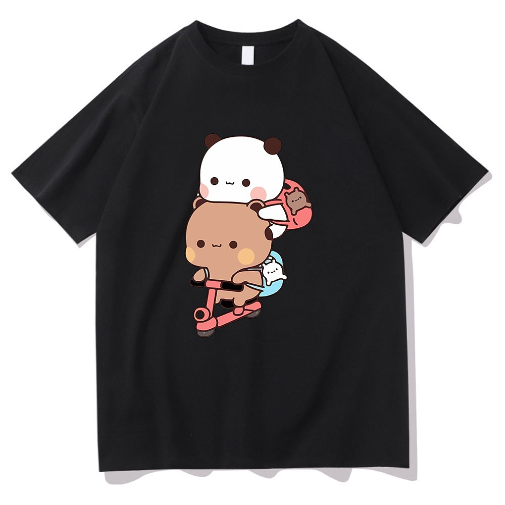 เสื้อยืด Bubu และ Dudu ลายสุดเท่ ผ้าฝ้ายแท้ การ์ตูนลําลอง S-5XL