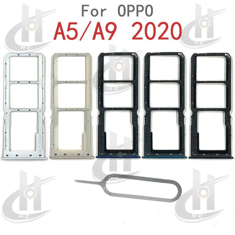 สําหรับ OPPO A5 2020 / A9 2020 CPH1937 CPH1939 ซิมการ์ดถาดผู้ถือการ์ด Reader SD Slot Adapter อะไหล่