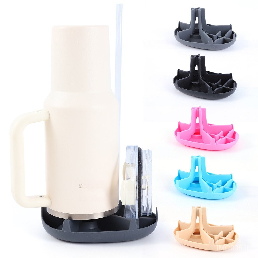 STANLEY CUP drying Rack-silicone Stanley Tumbler drainer & lid Holder, Quick-DRY KITCHEN Counter Organizer, เข้ากันได้กับ quencher Series, ปลอดสาร BPA และทำความสะอาดง่าย