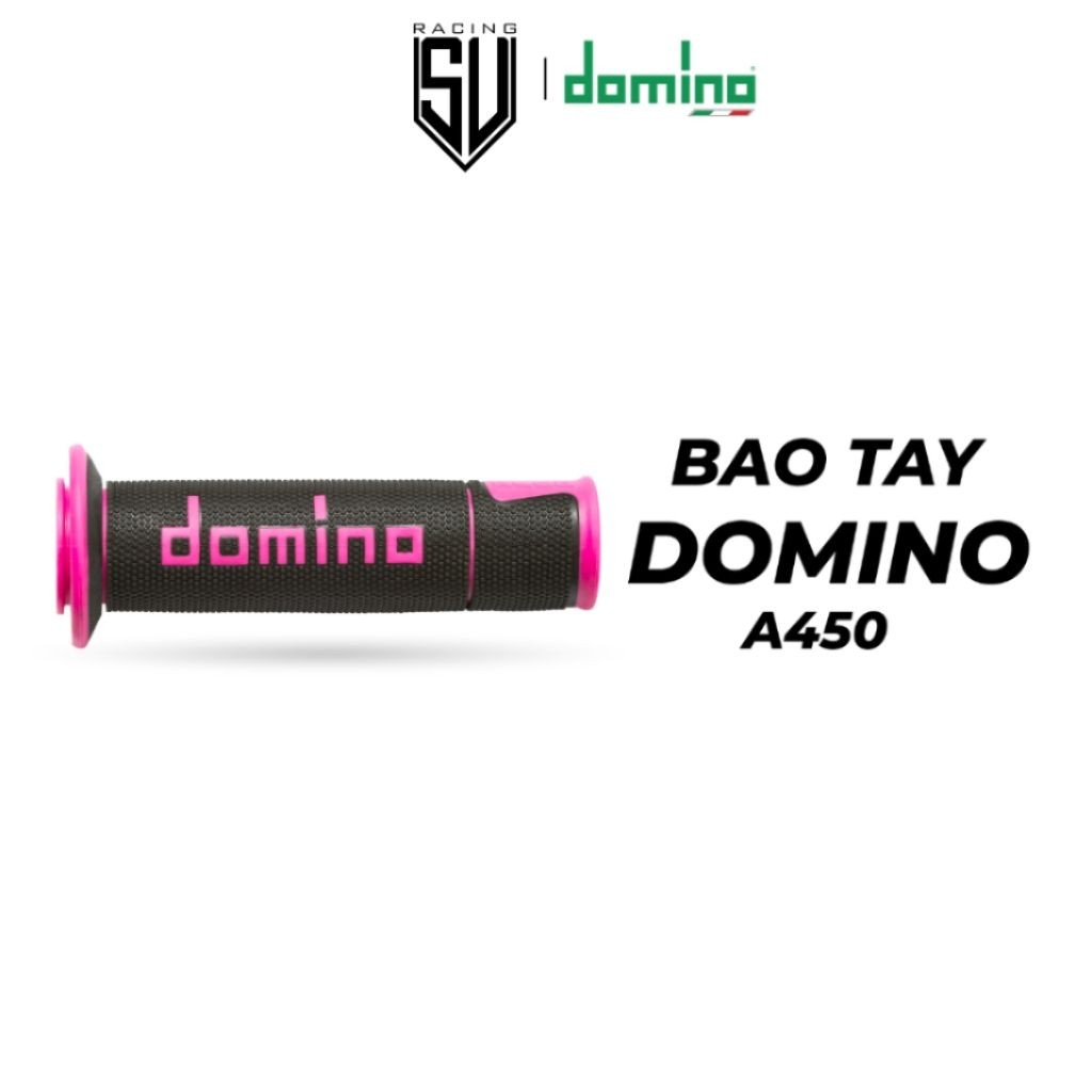 ถุงมือ Domino A450 - สีดํา/ชมพู