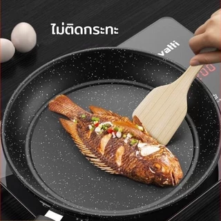 🔥กระทะเทฟลอนไม่ติด 100% ทอดสเต็ก-ไข่เจียวง่ายๆ ✨ส่งฟรี+แถมตะหลิว