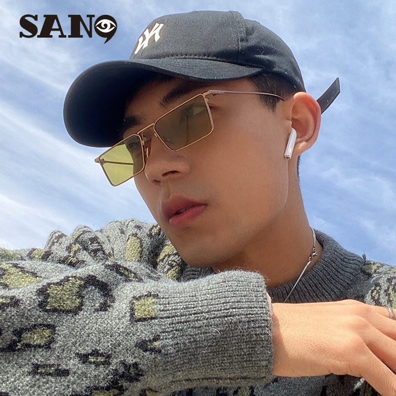 Ready StockCOD (San9)Fashion Vintage Small Metal Frame Glasses Unisex