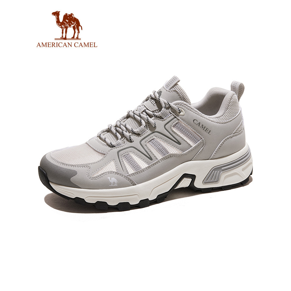 AMERICAN CAMEL รองเท้าเดินป่าผู้ชายพื้นหนากลางแจ้ง