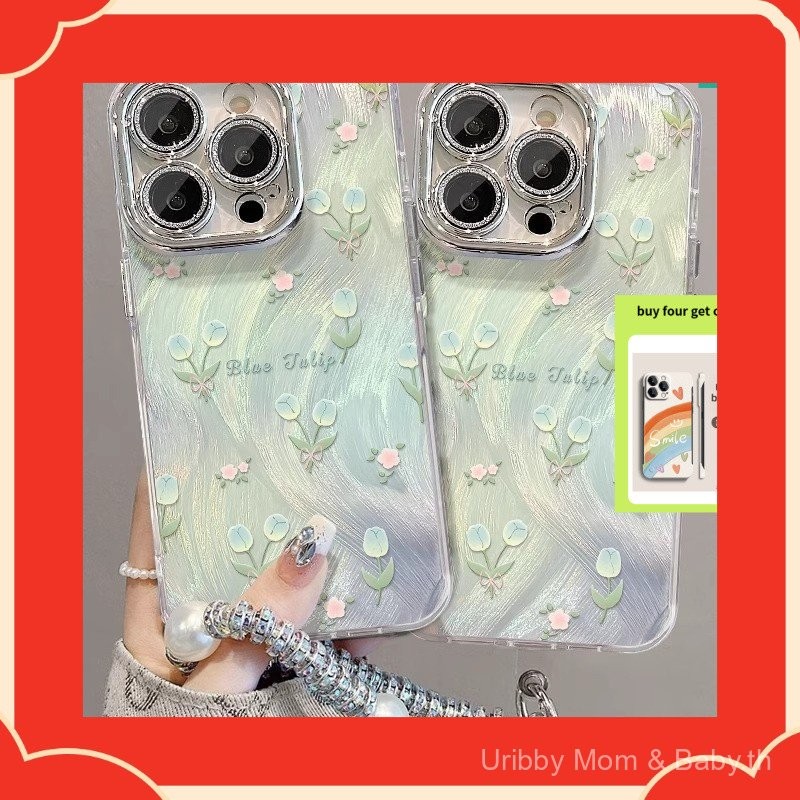 รองรับเคสโทรศัพท์ Mi 14/15 Xiaomi K80/K60/K70 Red Rice Note14 Pro 136 Tulips