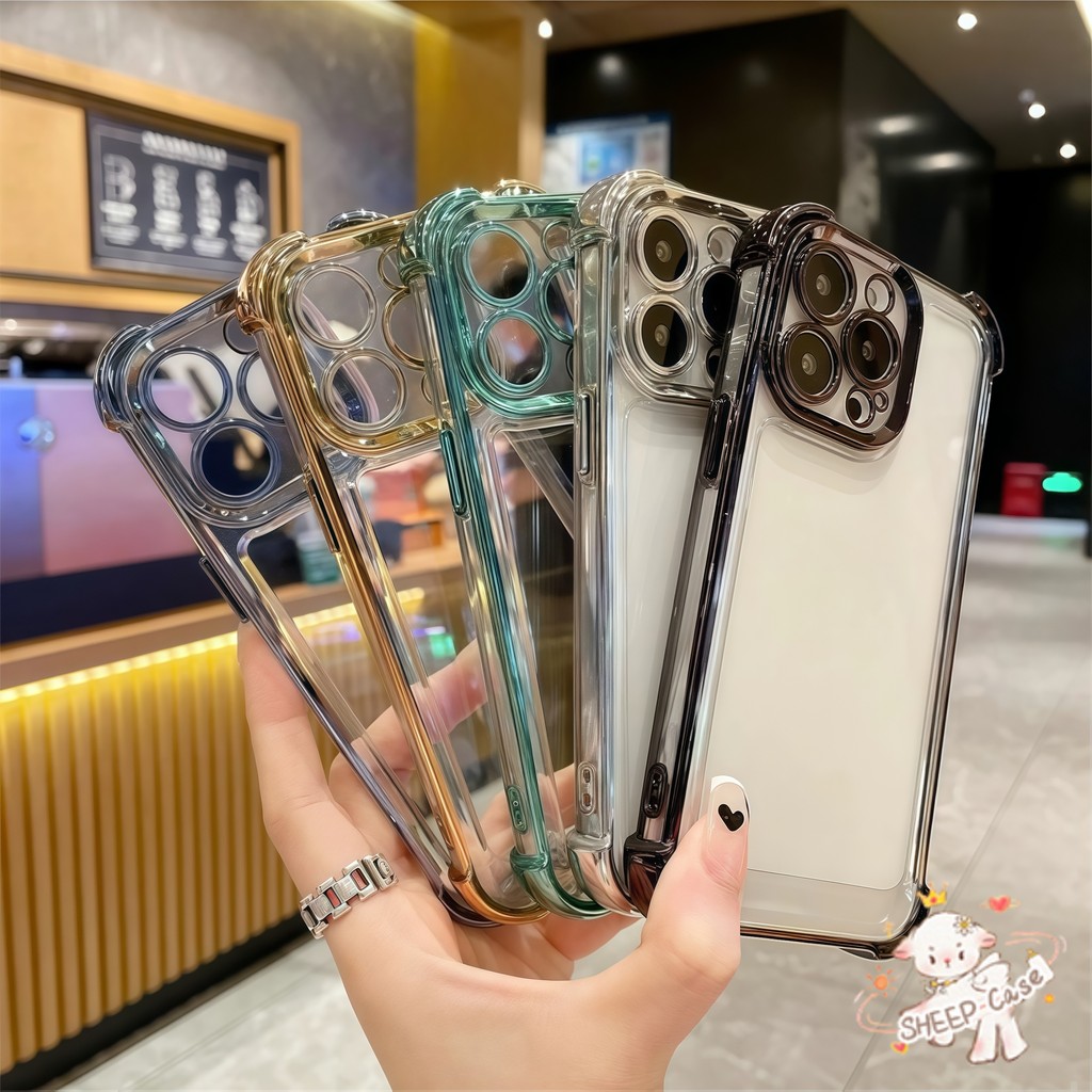 ✨ นี่ยม! ✨ เคสสี่มุมที่ป้องกันการล้ม ระดับสูง บรรยากาศ สําหรับ IPhone16 15 14 13 12 11 7 8 plus Pro Promax X XR XS