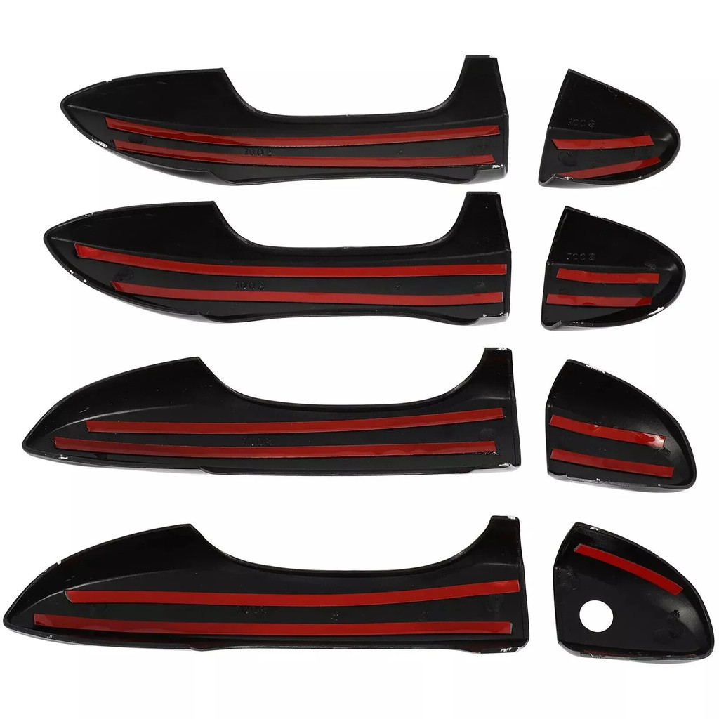 ประตูรถฝาครอบมือจับสติกเกอร์ Trim อุปกรณ์เสริมปกป้องตกแต่งสําหรับ Toyota Corolla Altis 2014 2015 2016 2017 2018