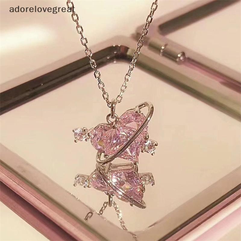 Alt Faion Light สร้อยคอหัวใจที่ละเอียดอ่อนสําหรับผู้หญิงสาว Elegant Sweet จี้สร้อยคอเครื่องประดับอุปกรณ์เสริมของขวัญวันเกิด DRG