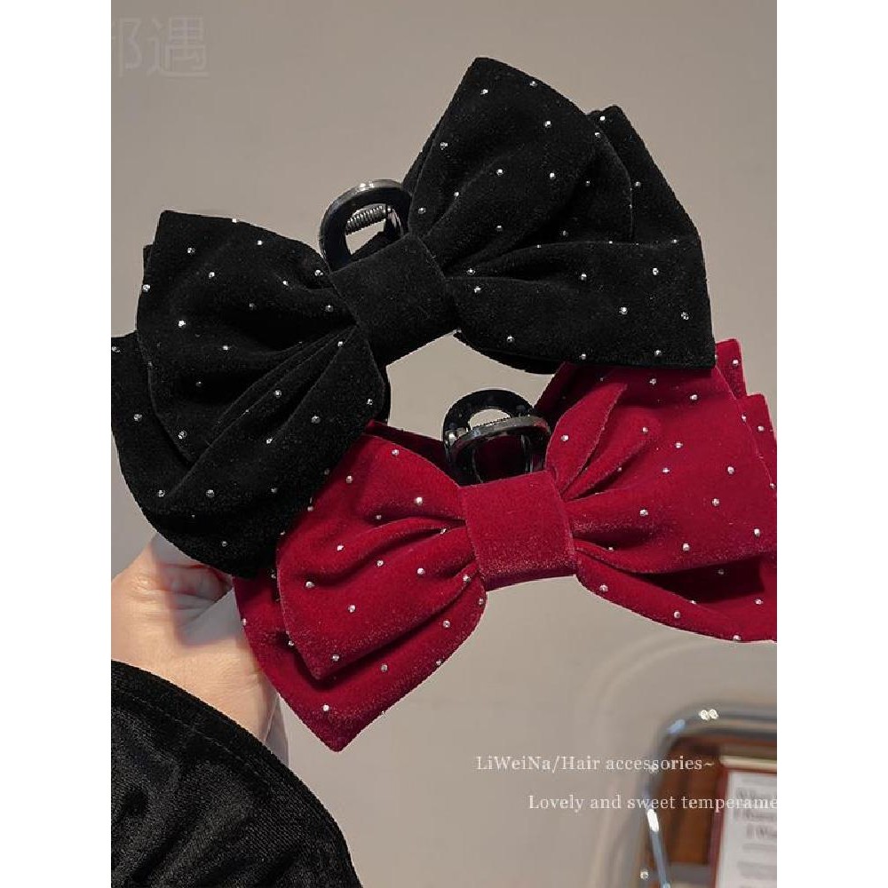 Gypsophila Princess Shark Clip~ Temperament Rhinestone Bow Princess Head Clip คลิปฉลามหญิง ราคา ถูกที่สุด ดีลบีเคเค แกลเลอรีภาพที่ 6
