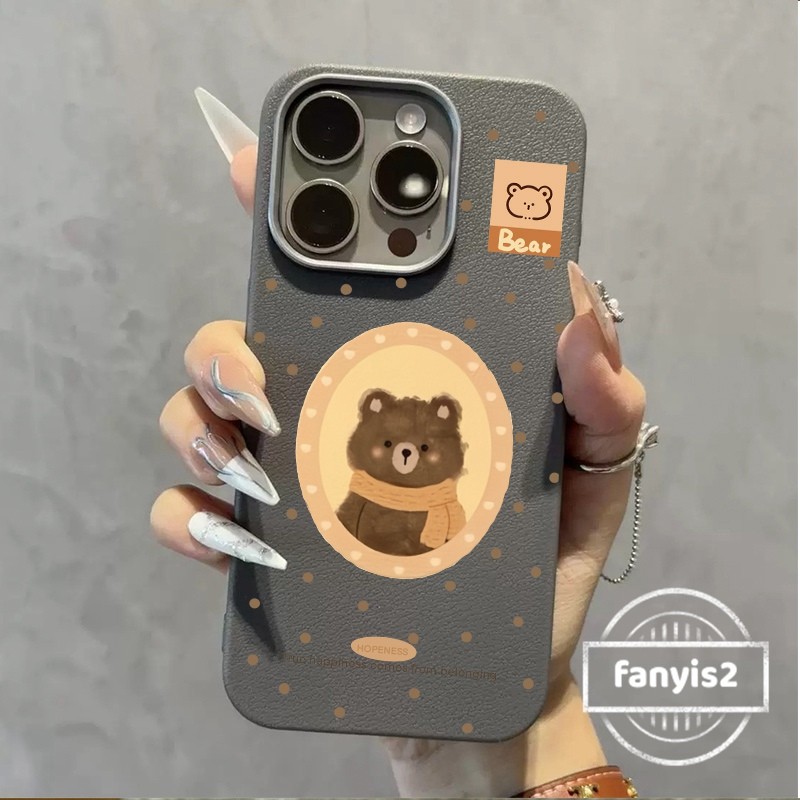 สําหรับoppo A3X A18 A57 A16 A15 A58 A60 A77 A79 A5S A3S A53 A54 A55 A5 A9 A12 A98 A78 A74 A92 A93 A94 เคสหนังหรูหราการ์ตูนกันกระแทกหมีน่ารัก ราคา ถูกที่สุด ดีลบีเคเค แกลเลอรีภาพที่ 4