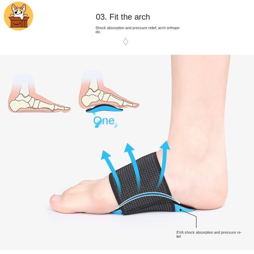Am-az2 ชิ้น/เซ็ต EVA Arch Support Insoles - Orthopedic Insoles สําหรับเท้าแบน