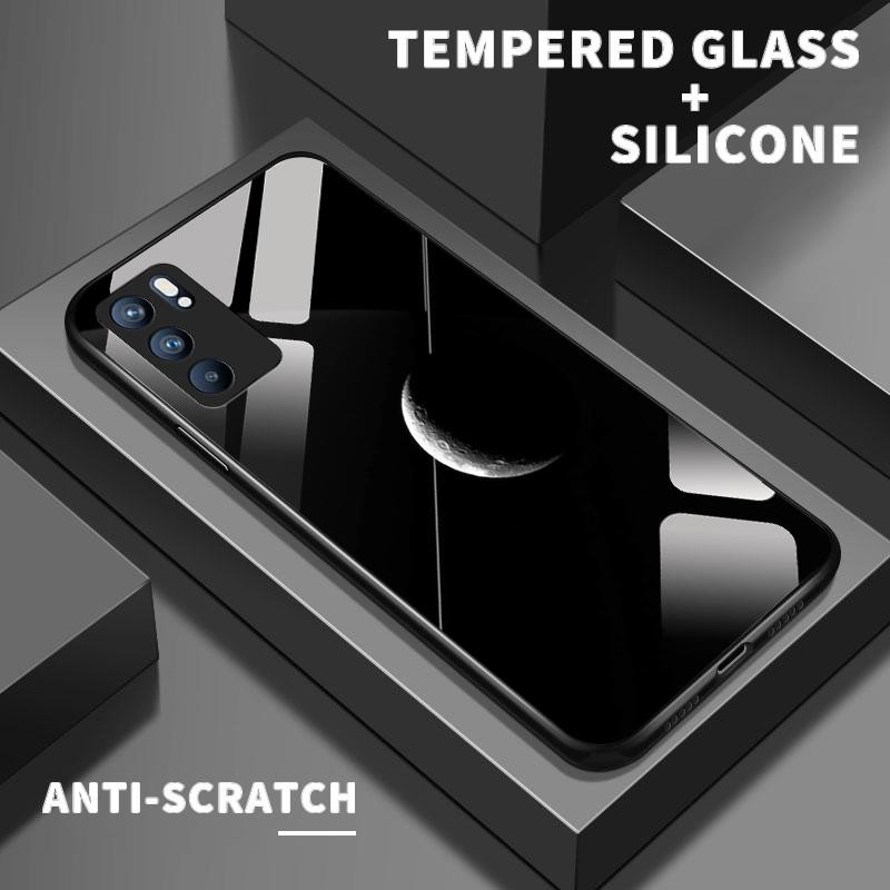 เหมาะสำหรับ OPPO Reno6 5G Reno7 Z Reno6 Lite Pro Reno8 กรณีโทรศัพท์มือถือป้องกันรอยขีดข่วน Simple Ar