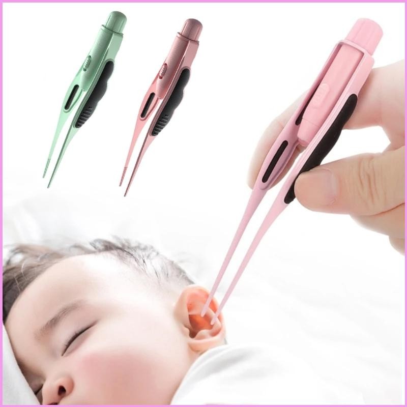Cinn Safety Earwax Remover เครื่องมือแหนบเด็กวัยหัดเดิน LED Ear Wax แหนบเด็กทําความสะอาดหู