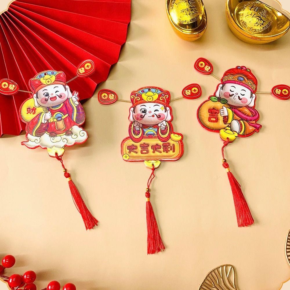 ฟูหุย จีนเทพเจ้าแห่งความมั่งคั่งแม่เหล็กติดตู้เย็น,การ์ตูนโบราณเทพเจ้าแห่งความมั่งคั่งแม่เหล็กตู้เย็น,เทศกาลหูฤดูใบไม้ผลิเทศกาลน่ารักงูปีแขวนตกแต่งในร่ม - รูปที่ 7