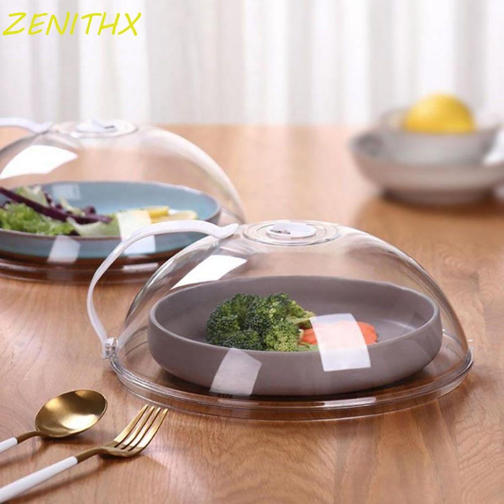 Zenithx ฝาครอบแผ่นไมโครเวฟ BPA ฟรีโปร่งใส PP 10 นิ้วฝาปิดยามสําหรับ Home Anti-Splatter ฝาปิด