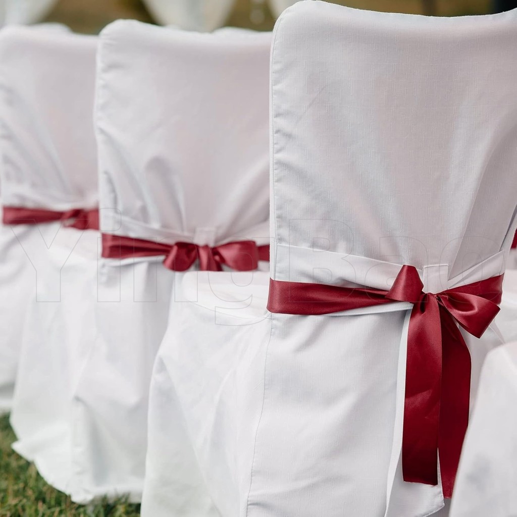 25หลาริบบิ้นสําหรับห่อของขวัญสีแดงซาตินริบบิ้นผมริบบิ้นที่สมบูรณ์แบบสําหรับห่อของขวัญเชิญลูกโป่งดอกไม้งานฝีมือเย็บพรรคตกแต่งงานแต่งงานวั - รูปที่ 4