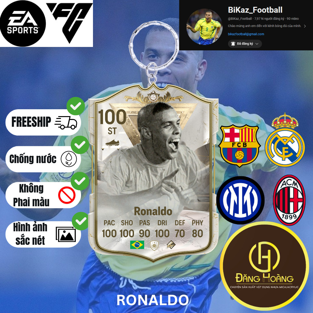 PLAYER KEYCHAIN - AC MILAN-DH