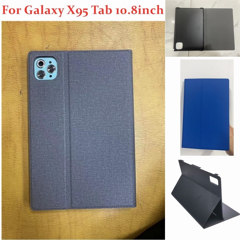สําหรับแท็บเล็ต android 2024 5G แท็บเล็ต Galaxy X95 Tab 10.8 นิ้วสิ่งทอผ้า PU หนังขาตั้งพับได้กรณี