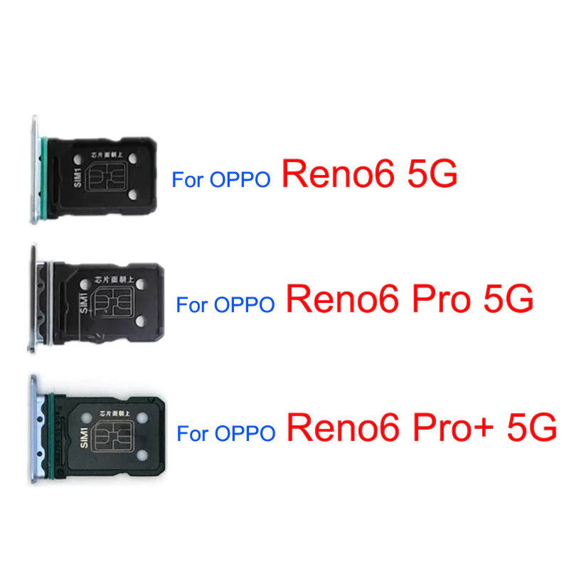 ใหม่สําหรับ OPPO Reno6 Pro Plus 5G Reno 6 ซิมการ์ดถาดผู้ถือสล็อต