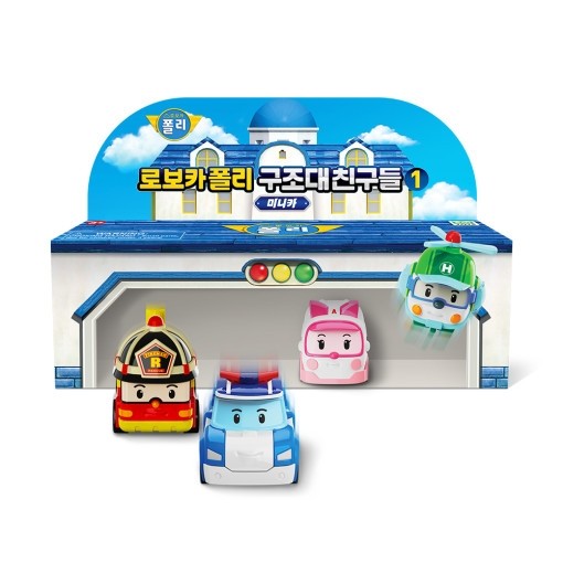 Robocar Poli Mini Car Rescue Team Friends Set