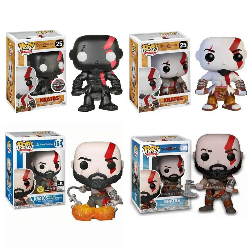 Funko POP God of War Kratos 25# 269# 154# Glows in the Dark PVC Action Toy Figures Brinquedos Vinyl 