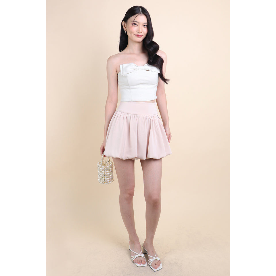 SHERA BUBBLE SKORTS สี PINK BEIGE