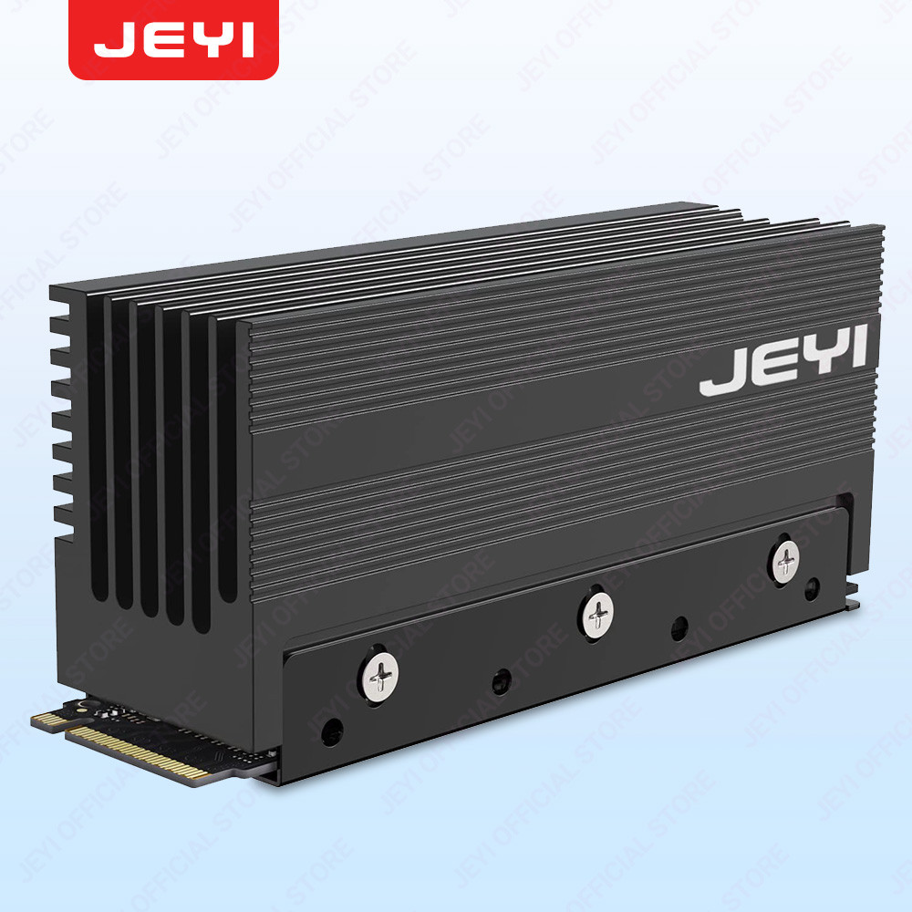Jeyi M.2 2280 ฮีตซิงก์ระบายความร้อน SSD อะลูมิเนียม พร้อมครีบ (35 ชิ้น)℃ ลดสูงสุด)