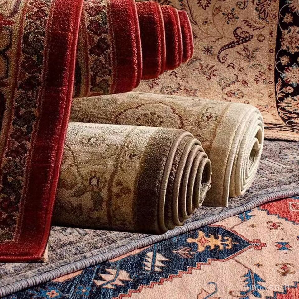 พรมพรมปูพื้นห้องนั่งเล่นพรมหนาพิเศษพรมปูพื้นสไตล์อเมริกันย้อนยุคห้องนอนห้องคิดถึงพื้นที่ขนาดใหญ่ - รูปที่ 5