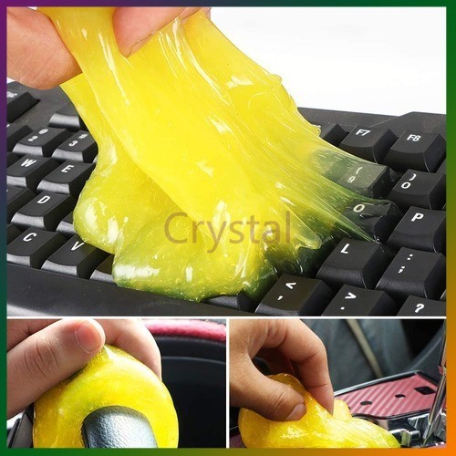 Crystal เจลดูดฝุ่น สไลม์ดูดฝุ่น ทำความสะอาดซอกมุมเล็กๆ ที่ทําความสะอาดคีย์บอร์ด ช่องแอร์รถยนต์