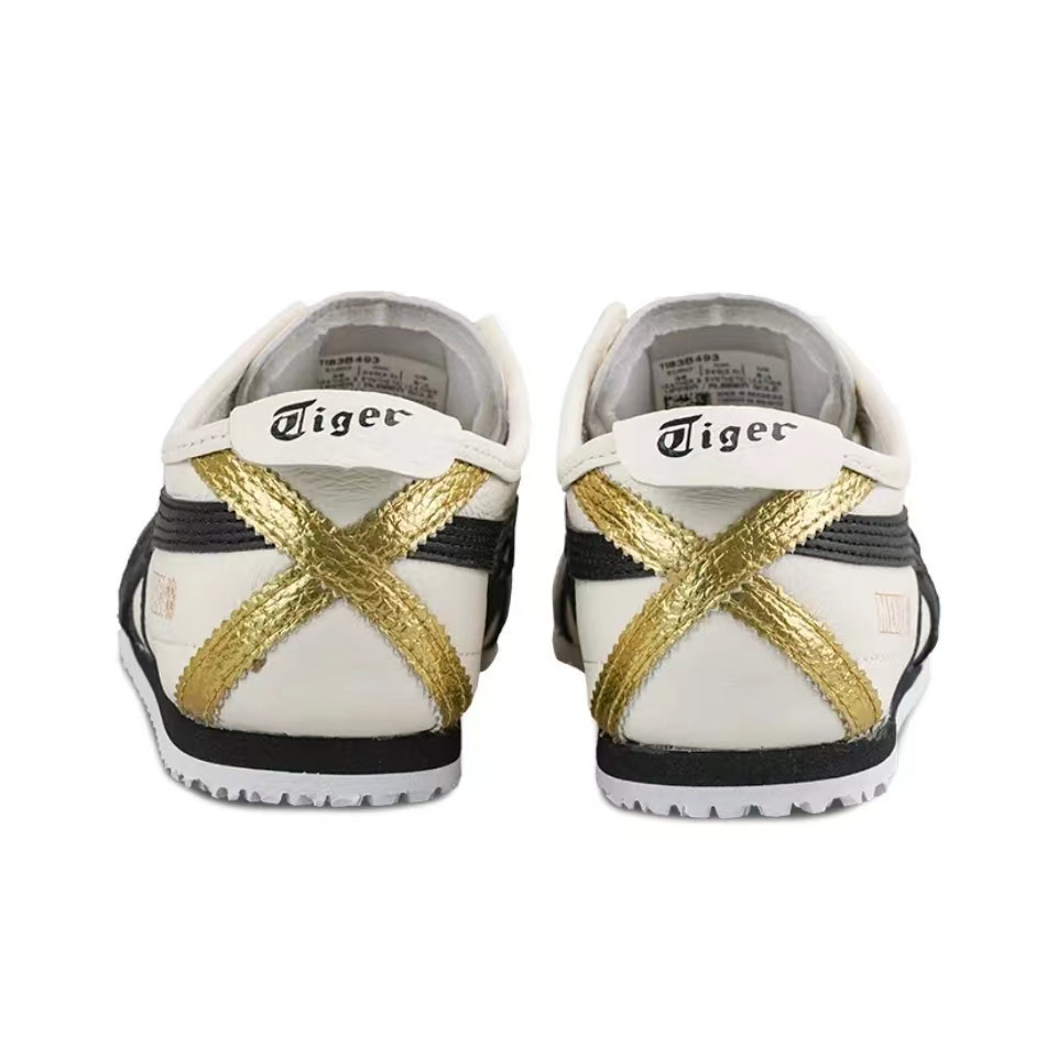 【ของแท้ 100%】Onitsuka Tiger Mexico 66 โอนิซึกะไทเกอร์ Beige/Black 1183B493-100 Low Top Unisex Sneakers