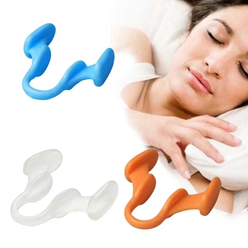 ซิลิโคนป้องกันการนอนกรน Nasal Dilator ปรับปรุง Sleep ซิลิโคนคลิปจมูก Sleeping Aid การป้องกัน Gadget Anti-Snoring