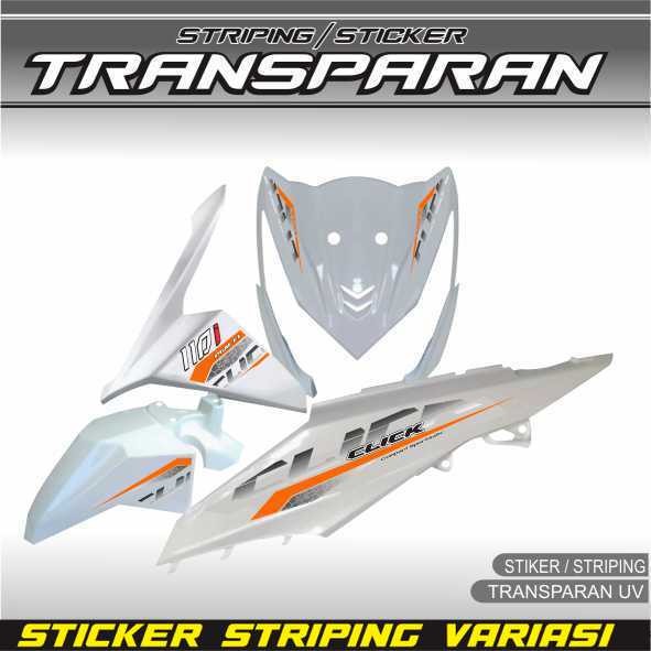 TRANSPARENT VARIATION STRIPING BEAT FI STICKER HONDA MOTORCYCLE LATEST VARIATION SIMPLE L2 STRIPING