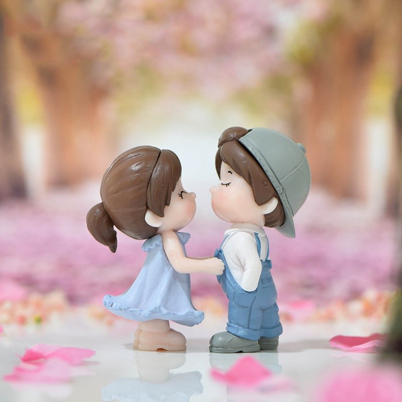 2ชิ้น/เซ็ตเครื่องประดับคู่รักจิ๋วสําหรับสวน/บอนไซ/ตกแต่ง