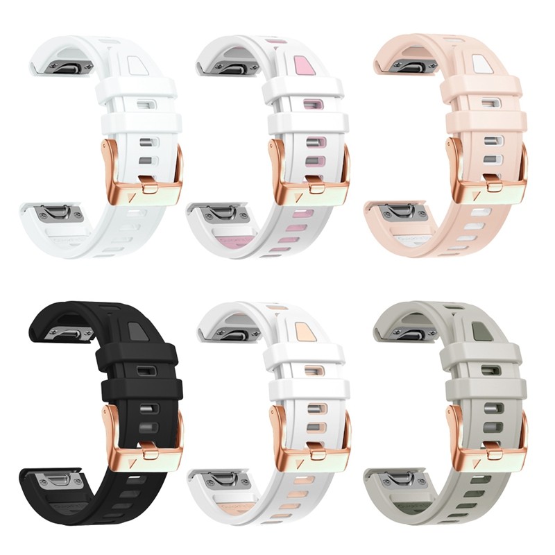 20มม. QuickFit ซิลิโคนสำหรับ Garmin Fenix 8 43มม. 7S/6s/6S pro/ 5S/5S plus/instinct 2S /epix Pro approach 42มม. สายนาฬิกา