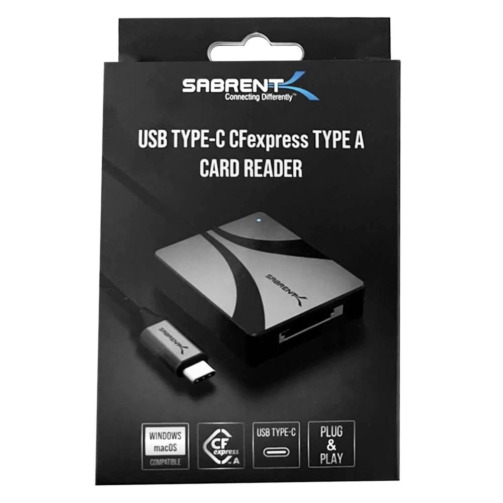 Sabrent USB-C 3.2 Gen 2 CFexpress Type A Card Reader (CR-CFXA) - for PC & Mac